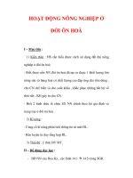 Giáo án Địa Lý 7 : Tên bài dạy : HOẠT ĐỘNG NÔNG NGHIỆP Ở ĐỚI ÔN HOÀ docx