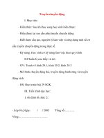 Giáo án Công Nghệ lớp 8: Truyền chuyển động doc