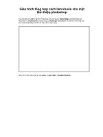 Giáo trình tổng hợp cách làm khuôn cho một tấm thiệp photoshop phần 1 ppsx