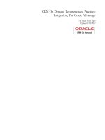 CRM On Demand Recommended Practices Integration, The Oracle Advantage phần 1 doc
