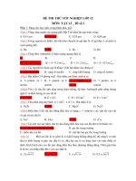 ĐỀ THI THỬ TỐT NGHIỆP LỚP 12 MÔN: VẬT LÍ _ Đề số 2 doc