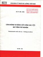 Cân không tự động cấp chính xác qui trình thử nghiệm potx