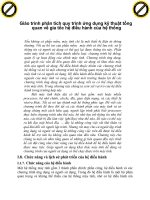 Giáo trình phân tích quy trình ứng dụng kỹ thuật tổng quan về gia tốc hệ điều hành của hệ thống p1 ppsx