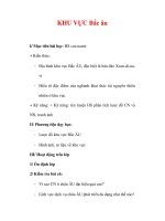 Giáo án Địa Lý 7 : Tên bài dạy : KHU VỰC Bắc âu doc