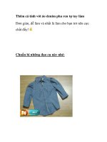 Thêm cá tính với áo denim pha ren tự tay làm pdf