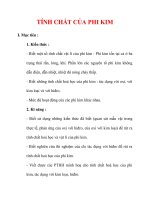 Giáo án Hóa học lớp 9 : Tên bài dạy : TÍNH CHẤT CỦA PHI KIM pps