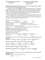 ĐỀ THI THƯ - NĂM HỌC 2010-2011 Mơn thi: Tiếng Anh Mã đề : 210 pdf
