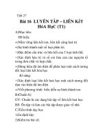 Giáo án hóa học 10_Tiết 27 ppt