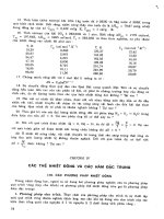 CÁC THỂ NHIỆT ĐỘNG VÀ CÁC HÀM ĐẶC TRƯNG pot