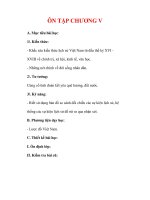 Giáo án Lịch sử lớp 7 : Tên bài dạy : ÔN TẬP CHƯƠNG V docx