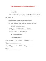 Giáo án Công Nghệ lớp 8: Thực hành đọc bản vẽ chi tiết đơn giản có ren potx