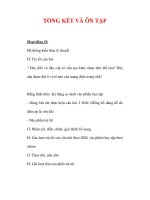 Giáo án Công nghệ lớp 9 : Tên bài dạy : TỔNG KẾT VÀ ÔN TẬP potx