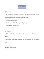 Giáo án Hình Học lớp 8: THỰC HÀNH pptx