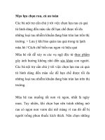 Mẹo lựa chọn rau, củ an toàn pot