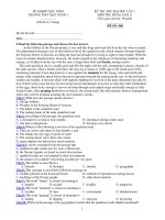 KỲ THI THỬ ĐẠI HỌC LẦN 1 MÔN THI: TIẾNG ANH 12 - ĐỀ SỐ: 466 docx