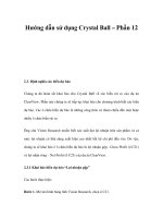 Hướng dẫn sử dụng Crystal Ball – Phần 12 ppt