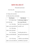 Giáo án Công dân lớp 7 : Tên bài dạy : KIỂM TRA BÀI CŨ pot