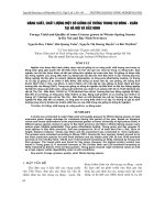 Báo cáo nông nghiệp: 