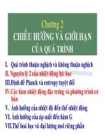 CHIỀU HƯỚNG VÀ GIỚI HẠN CỦA QUÁ TRÌNH pdf