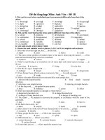 Đề thi tổng hợp Môn: Anh Văn – Đề 18 potx