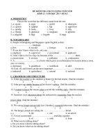 ĐỀ KIỂM TRA CHẤT LƯỢNG CUỐI NĂM KHỐI 12- NĂM HỌC 2011- ĐỀ 011 ppsx