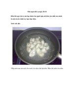 Món ngon đãi vợ ngày 20-10 pptx