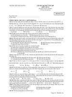 THI THỬ ĐẠI HỌC NĂM 2009 MÔN VẬT LÝ - TRƯỜNG THPT NGÔ QUYỀN ppt