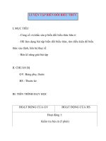 Giáo án Đại Số lớp 8: LUYỆN TẬP BIẾN ĐỔI BIỂU THỨC pdf