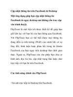 Cập nhật thông tin trên Facebook từ Desktop pps