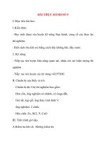 Giáo án Hóa Hoc 8: BÀI THỰC HÀNH SỐ 5 pptx