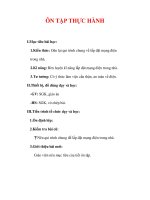 Giáo án Công nghệ lớp 9 : Tên bài dạy : ÔN TẬP THỰC HÀNH ppsx