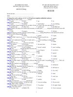 KỲ THI THỬ ĐẠI HỌC LẦN 1 MÔN THI: TIẾNG ANH 12 - ĐỀ SỐ: 382 docx