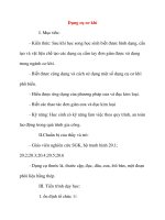 Giáo án Công Nghệ lớp 8: Dụng cụ cơ khí pps