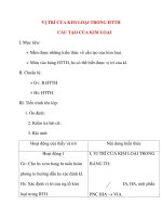 Giáo án Hóa Học lớp 12: VỊ TRÍ CỦA KIM LOẠI TRONG HTTH CẤU TẠO CỦA KIM LOẠI pot