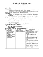 BÀI TẬP ỨNG DỤNG TÍCH PHÂN(Chương trình NC) ppt