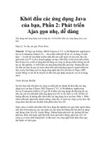 Khởi đầu các ứng dụng Java của bạn, Phần 2: Phát triển Ajax gọn nhẹ, dễ dàng ppsx