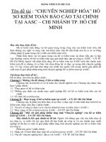 BẢNG TÓM TẮT ĐỀ TÀI Tên đề tài : “CHUYÊN NGHIỆP HÓA” HỒ SƠ KIỂM TOÁN BÁO CÁO TÀI CHÍNH TẠI AASC – CHI NHÁNH TP. HỒ CHÍ MINH docx