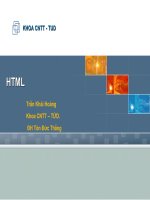 GIÁO TRÌNH HTML CƠ BẢN pptx