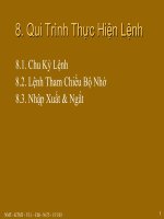 BÀI GIẢNG KIẾN TRÚC MÁY TÍNH_PHẦN 7 docx