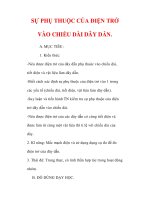 Giáo án Vật lý lớp 9 : Tên bài dạy : SỰ PHỤ THUỘC CỦA ĐIỆN TRỞ VÀO CHIỀU DÀI DÂY DẪN. pptx