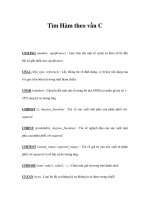 Tìm Hàm theo vần C ppt
