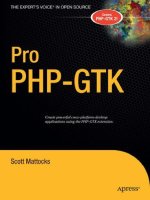 Apress Pro PHP-GTK phần 1 pdf