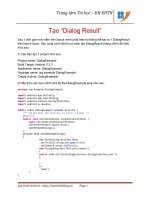 Lập trình Android: Tạo DialogResult docx
