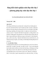 Sáng kiến kinh nghiệm môn Đạo đức lớp 1 - phương pháp dạy môn đạo đức lớp 1 doc