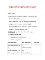 Giáo án môn Toán lớp 7 : Tên bài dạy : HAI ĐƯỜNG THẲNG SONG SONG pps