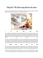 Tổng kết 7 lỗi trầm trọng khi ăn sữa chua pptx