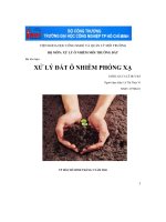 Xử lý đất ô nhiễm phóng xạ