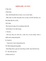 Giáo án Hóa Hoc 8: KHÔNG KHÍ – SỰ CHÁY (tiết 2) pdf