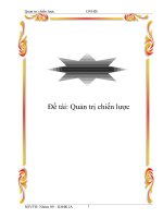 Luận văn: Quản trị chiến lược doc
