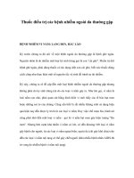 Thuốc điều trị các bệnh nhiễm ngoài da thường gặp pdf